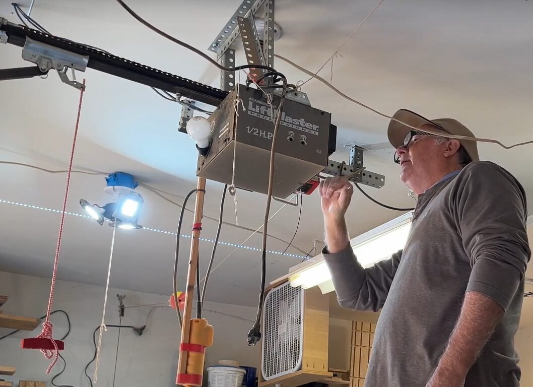 Garage door opener repair.